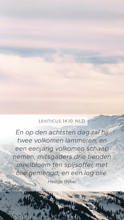 Leviticus 14:10 NLD Bible Verse Image