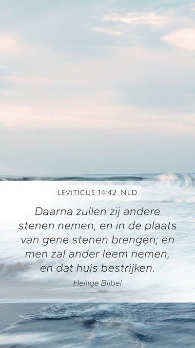 Leviticus 14:42 NLD Mobile Phone Wallpaper - Daarna zullen zij andere stenen nemen, en in de - Mobile Bible Verse Wallpaper