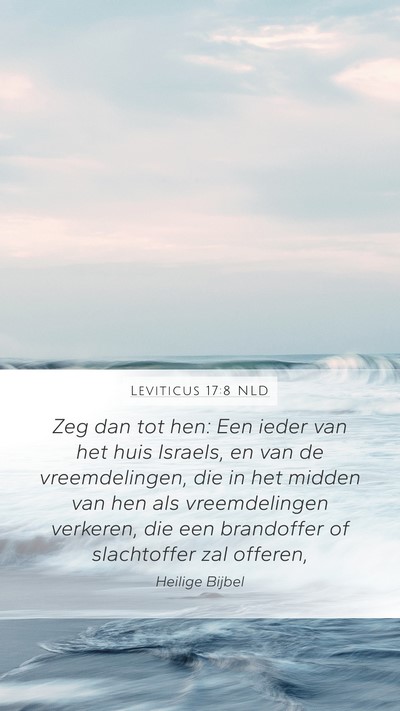 Leviticus 17:8 NLD Bible Verse Image