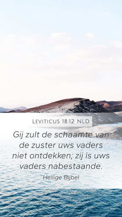 Leviticus 18:12 NLD Bible Verse Image