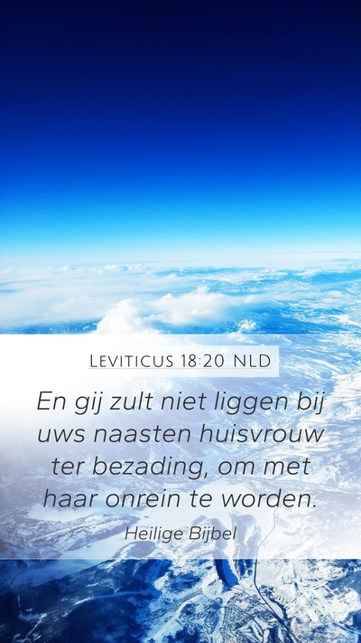 Leviticus 18:20 NLD Bible Verse Image