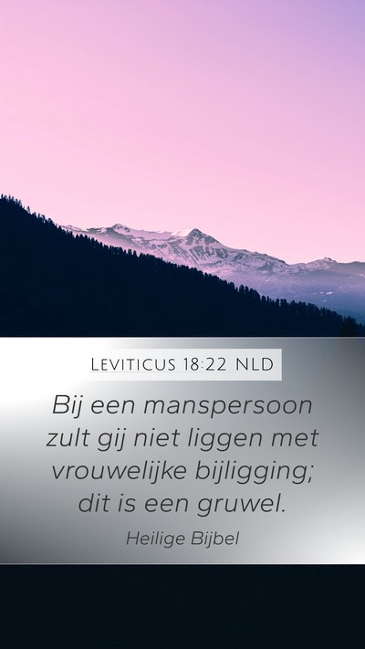Leviticus 18:22 NLD Bible Verse Image