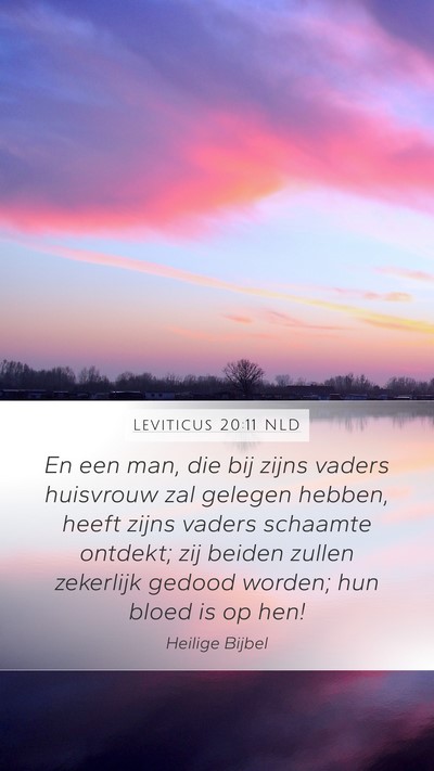Leviticus 20:11 NLD Bible Verse Image