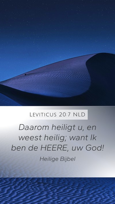 Leviticus 20:7 NLD Bible Verse Image