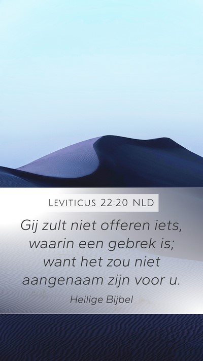 Leviticus 22:20 NLD Bible Verse Image