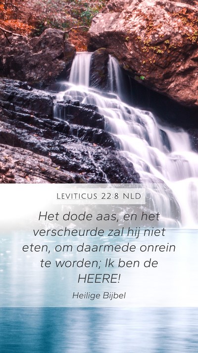 Leviticus 22:8 NLD Bible Verse Image