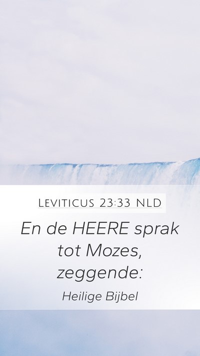 Leviticus 23:33 NLD Bible Verse Image