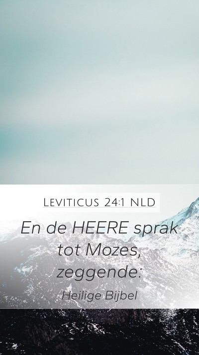 Leviticus 24:1 NLD Bible Verse Image