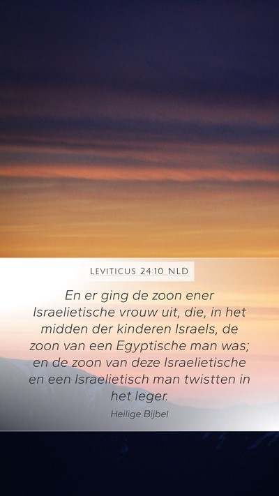 Leviticus 24:10 NLD Bible Verse Image