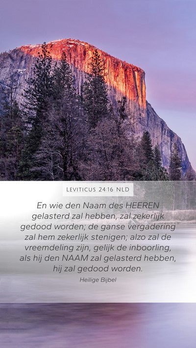 Leviticus 24:16 NLD Bible Verse Image