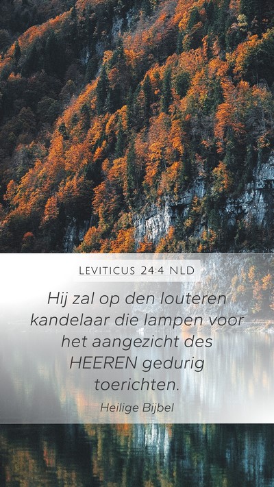 Leviticus 24:4 NLD Bible Verse Image