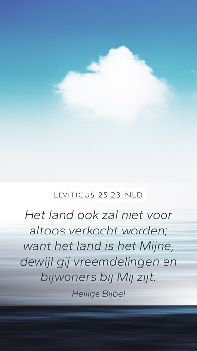 Leviticus 25:23 NLD Bible Verse Image