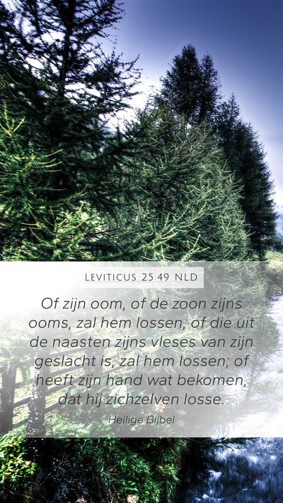Leviticus 25:49 NLD Bible Verse Image