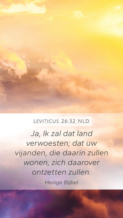 Leviticus 26:32 NLD Bible Verse Image