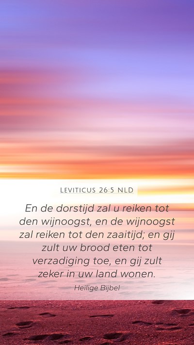 Leviticus 26:5 NLD Bible Verse Image