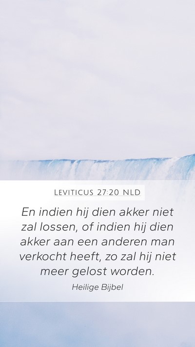 Leviticus 27:20 NLD Bible Verse Image