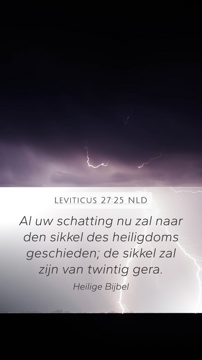Leviticus 27:25 NLD Bible Verse Image