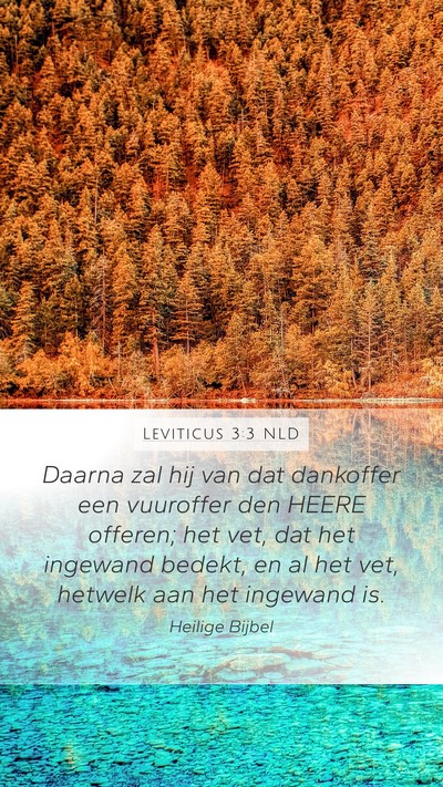 Leviticus 3:3 NLD Bible Verse Image