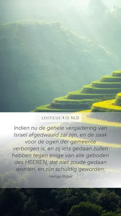 Leviticus 4:13 NLD Bible Verse Image