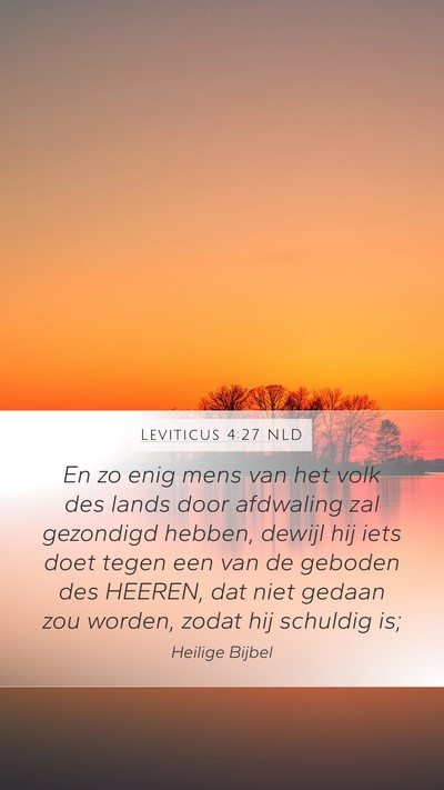 Leviticus 4:27 NLD Bible Verse Image
