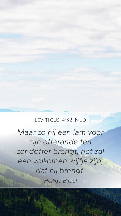 Leviticus 4:32 NLD Bible Verse Image