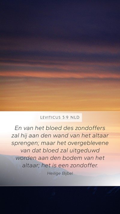 Leviticus 5:9 NLD Bible Verse Image