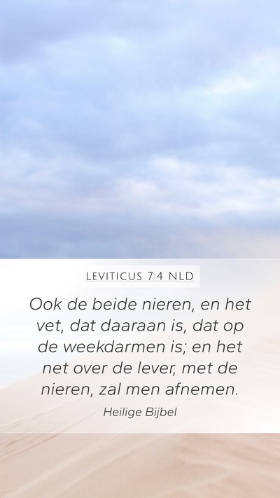 Leviticus 7:4 NLD Bible Verse Image