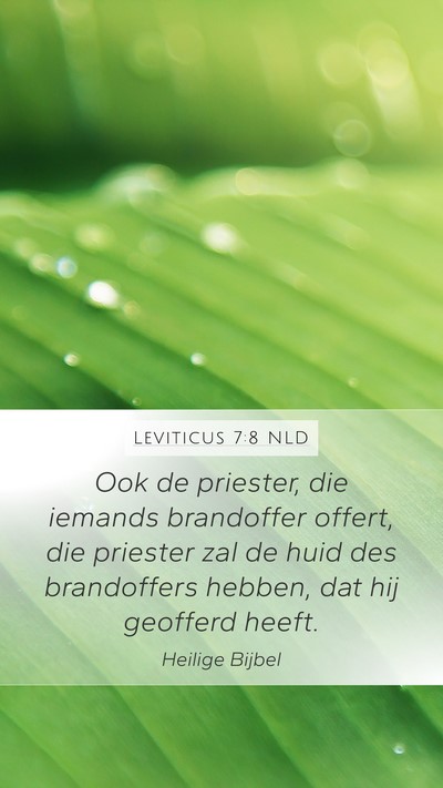 Leviticus 7:8 NLD Bible Verse Image