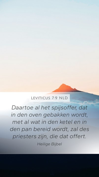 Leviticus 7:9 NLD Bible Verse Image