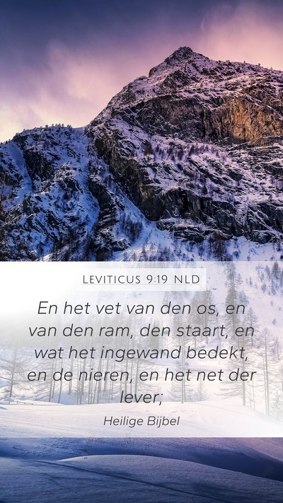 Leviticus 9:19 NLD Bible Verse Image