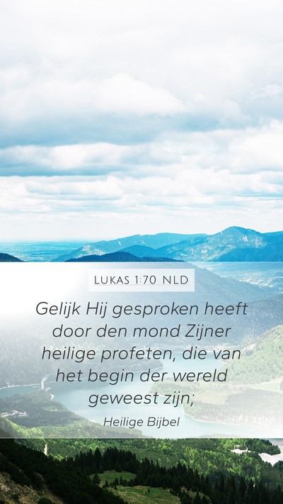 Lukas 1:70 NLD Bible Verse Image