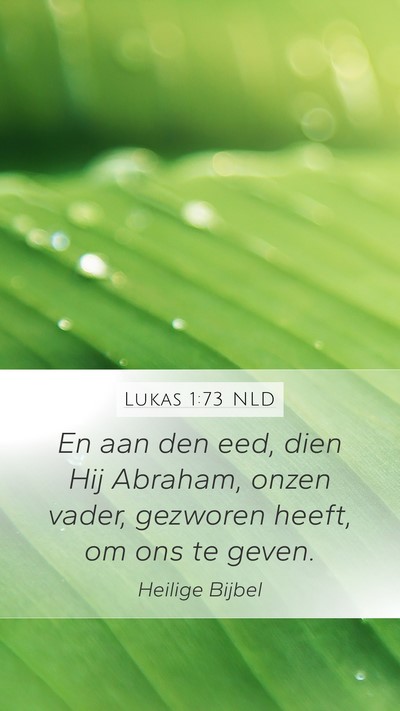 Lukas 1:73 NLD Bible Verse Image