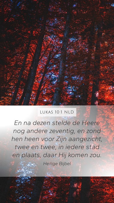 Lukas 10:1 NLD Mobile Phone Wallpaper - En na dezen stelde de Heere nog andere zeventig, - Mobile Bible Verse Wallpaper
