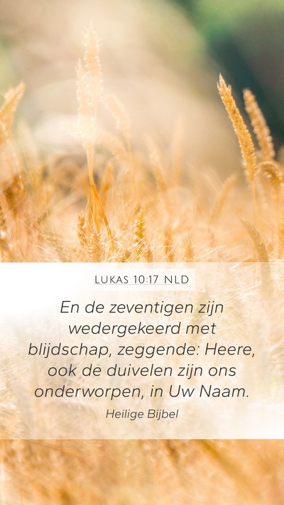 Lukas 10:17 NLD Bible Verse Image