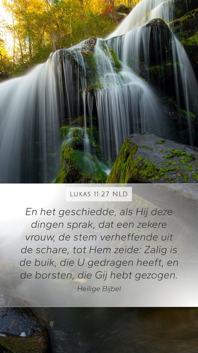 Lukas 11:27 NLD Bible Verse Image