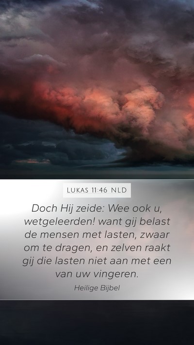 Lukas 11:46 NLD Bible Verse Image