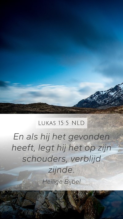 Lukas 15:5 NLD Bible Verse Image