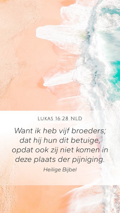 Lukas 16:28 NLD Bible Verse Image