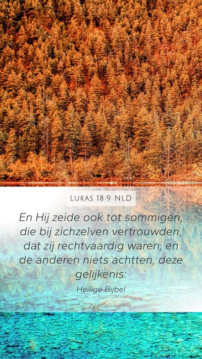 Lukas 18:9 NLD Bible Verse Image
