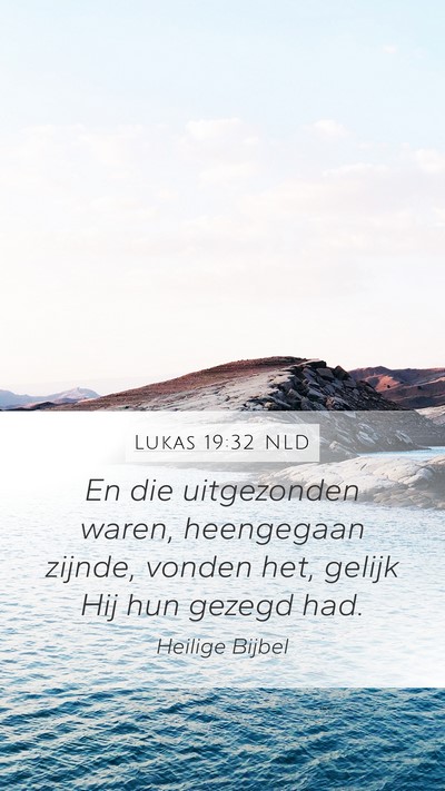 Lukas 19:32 NLD Bible Verse Image