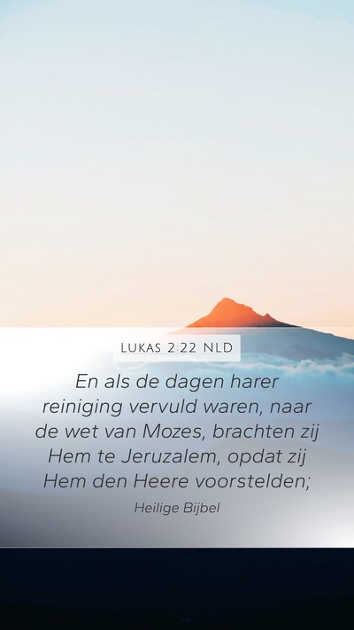 Lukas 2:22 NLD Bible Verse Image