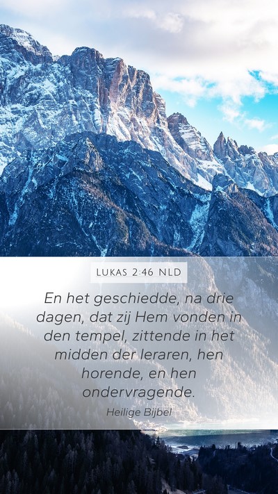 Lukas 2:46 NLD Bible Verse Image