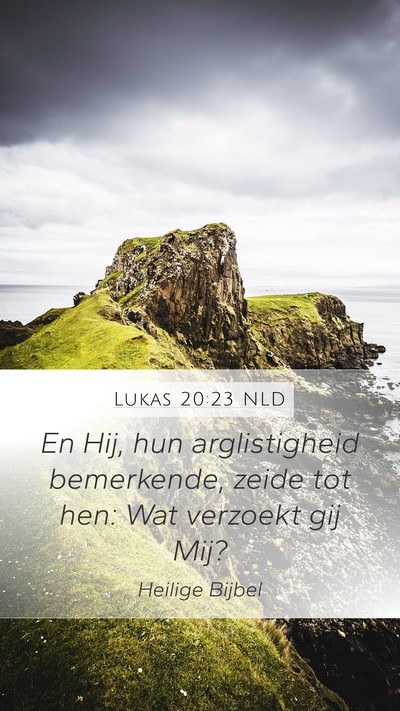 Lukas 20:23 NLD Bible Verse Image