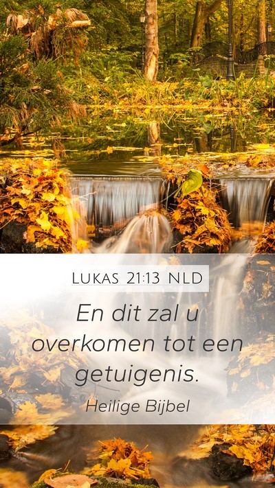 Lukas 21:13 NLD Bible Verse Image
