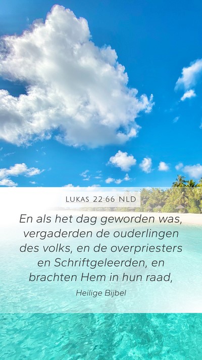 Lukas 22:66 NLD Bible Verse Image