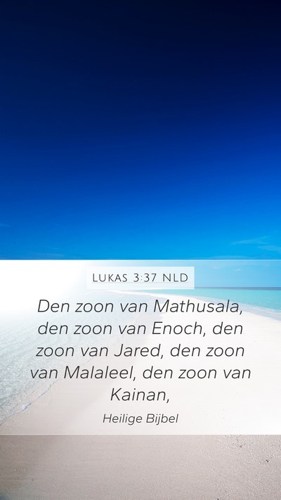 Lukas 3:37 NLD Mobile Phone Wallpaper - Den zoon van Mathusala, den zoon van Enoch, den - Mobile Bible Verse Wallpaper