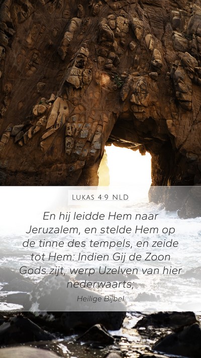 Lukas 4:9 NLD Bible Verse Image