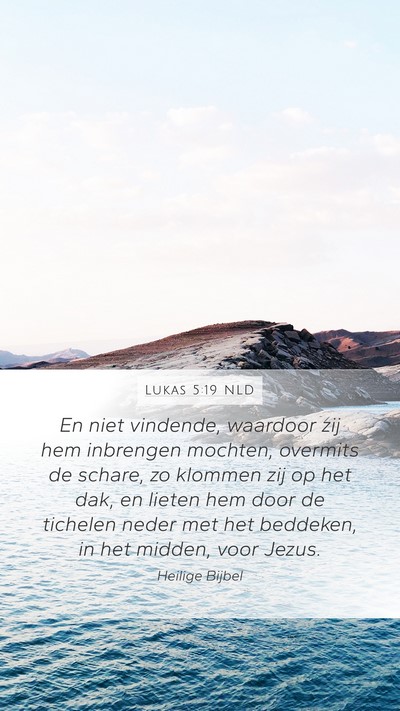 Lukas 5:19 NLD Bible Verse Image