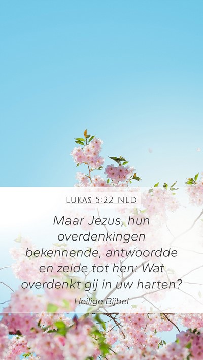 Lukas 5:22 NLD Bible Verse Image