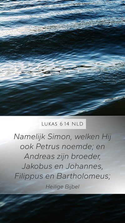 Lukas 6:14 NLD Bible Verse Image